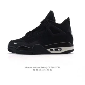Jordan Air 4 Retro OG Men's Basketball Shoes Black and Cement