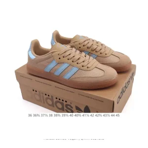 Adidas Samba Vegan Leather Shoes White Gum Sole Retro Style