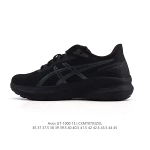 ASICS GT-1000 13 Black Stability Running Shoes for Men and Women