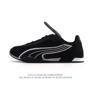 PUMA H Street Vintage Leather Low Top Sneakers for Men and Women