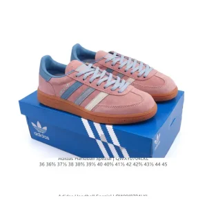 Adidas Handball Spezial Low-Top Vintage Leather Sneakers