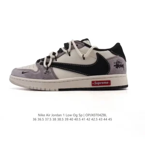 Nike Air Jordan 1 Low OG SP Military Blue Snake Year 2025 Reverse Swoosh Low Top Sneakers