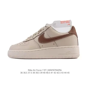 Nike Air Force 1 Low White Leather Casual Sneakers for Men and Women