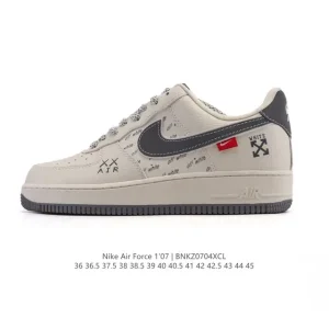 Nike Air Force 1 Low 07 White Leather Sneakers for Men and Women