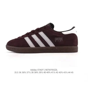 Adidas Stadt Retro Pink Suede Sneakers for Men and Women