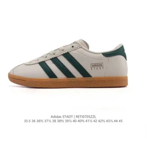 Adidas Stadt Retro Pink Leather Sneakers Unisex Comfort Shoes