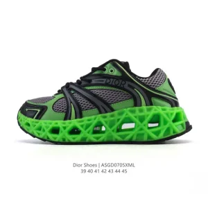 Dior Men's Low-Top Retro Sneakers with Thick Sole