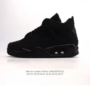 Jordan Air 4 Retro OG Black Cement Men's Basketball Shoes