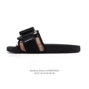 Burberry Classic Check Slippers Summer Breathable Lightweight Comfortable