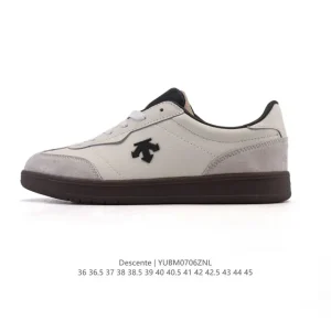 Descente Lightweight Leather Shoes Fashion Casual Sneakers
