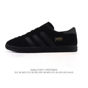Adidas Stadt Retro Pink Suede Sneakers Unisex Comfortable Casual Shoes
