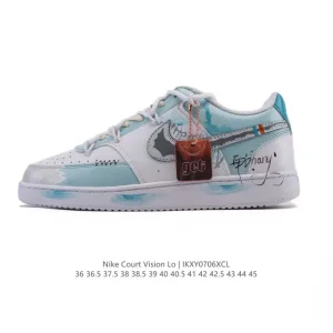 Nike Court Vision Low Unisex Retro Basketball Sneakers with Vintage Design