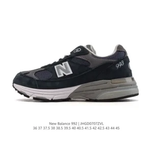 New Balance 992 Vintage Style Comfortable Cushioning Running Shoes