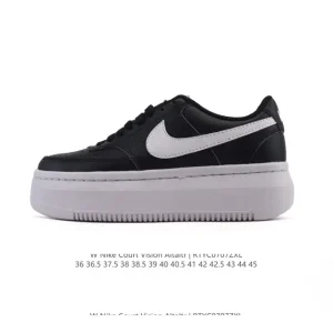 Nike Court Vision Alta Ltr Leather Platform Sneakers for Men and Women