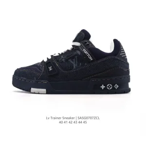 Louis Vuitton Trainer Sneaker Low Canvas White Men's Shoes