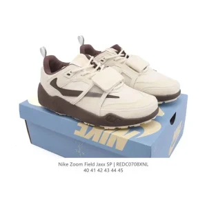 Nike Zoom Field Jaxx Travis Scott Chocolate White Basketball Shoes
