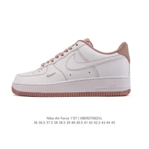Nike Air Force 1 '07 Low White Leather Sneakers for Men and Women
