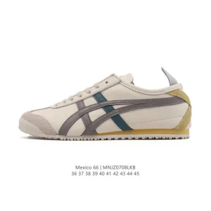 ASICS Onitsuka Tiger Mexico 66 Classic Vintage Leather Sneakers