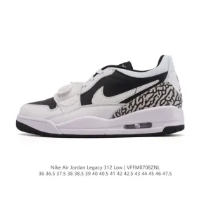 Jordan Legacy 312 Low Men's Basketball Shoes with Air Cushion and Leather Upper