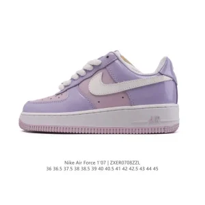 Nike Air Force 1 '07 Low White Leather Sneakers for Men and Women