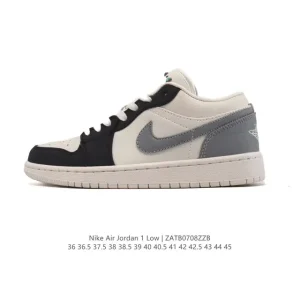 Jordan Air Low 1 Retro Classic Leather Low Top Sneakers