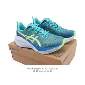 ASICS Novablast 4 Men's Women's Running Shoes Thick Sole Cushioning Bounce Breathable