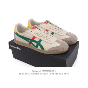 ASICS Tokuten Unisex Retro Leather Sneakers for Men and Women