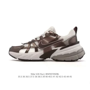 Nike V2K Run Retro Running Shoes White Metallic Silver