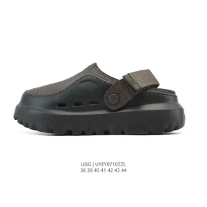 UGG Men's Half-Open Toe Slides with Elastic Heel Strap