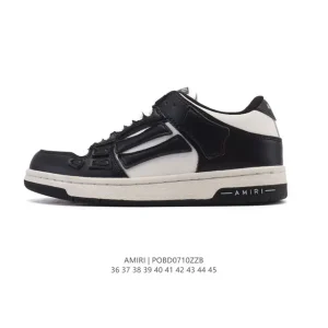 Amiri Skeleton Low Top Sneakers Bone Shoes for Men and Women