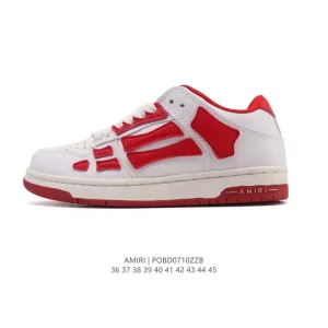 Amiri Skel-Top-Low Sneakers Bone Shoes for Men and Women