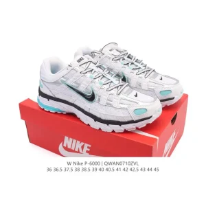 Nike P-6000 Premium Men's Women's Running Shoes Retro Style Cushioning Breathable Mesh Leather