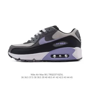 Nike Air Max 90 Men's Running Shoes Vintage Style Leather Mesh