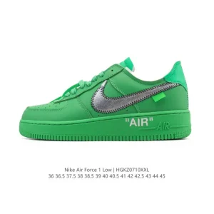 Nike Off-White Air Force 1 Collaboration Sneaker with Chunky Sole
