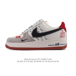 Nike Air Force 1 '07 Low 2025 Snake Year Limited Edition White Sneakers
