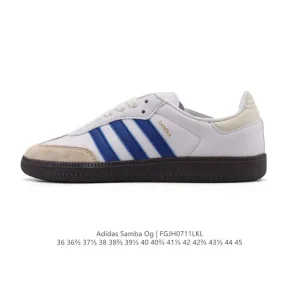 Adidas Samba Og Classic Leather Sneakers White T-Toe Shoes