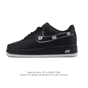 Nike Air Force 1 Low White Leather Casual Sneakers for Men and Women