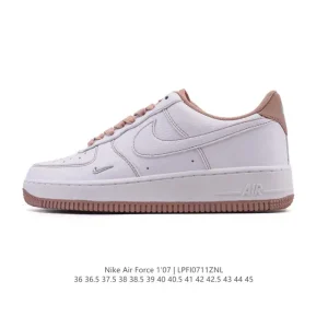 Nike Air Force 1 Low White Leather Casual Sneakers for Men and Women