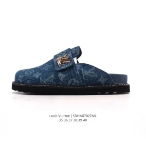 Louis Vuitton Cosy Easy Closed Toe Slippers 2025 New Arrival