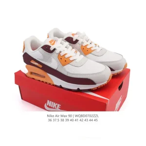 Nike Air Max 90 Retro Running Shoes with Air Cushion and Waffle Sole