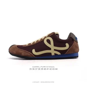 Loewe Ballet Runner 2.0 Leather Fabric Low-Top Sneakers