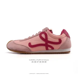 Loewe Ballet Runner 2.0 Leather Fabric Low-Top Sneakers