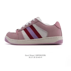 Gucci Rhyton Leather Vintage White Thick Sole Sneakers 2025