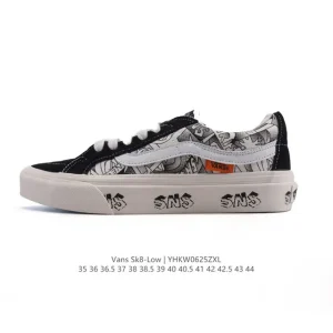 Vans Sk8-Low Classic Low-Top Canvas Skate Shoes