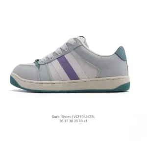 Gucci Screener Old Vintage Leather Platform Sneakers for Women