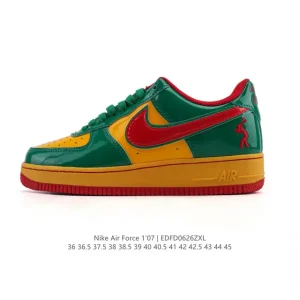 Nike Air Force 1 Low Patent Leather Sneakers with Air Cushion