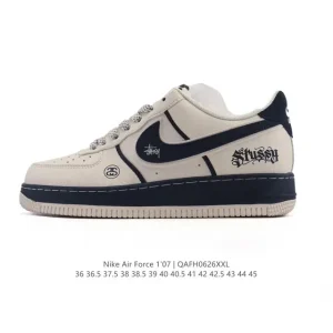 Nike Air Force 1 Low White Leather Casual Sneakers for Men and Women