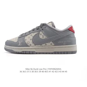 Louis Vuitton x Nike SB Dunk Low Pro Skateboarding Shoes
