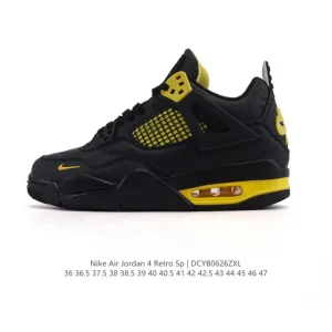 Jordan Air 4 Retro OG Black Cement Men's Basketball Shoes