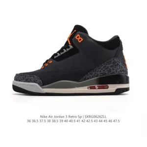Jordan Air 3 Retro SE Men's Basketball Shoes White Black Cement